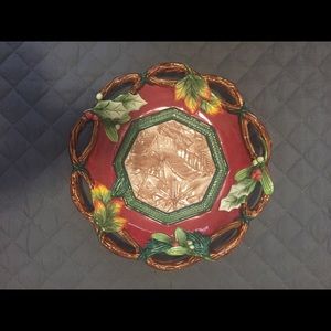 Fitz and Floyd Christmas Lodge Bowl